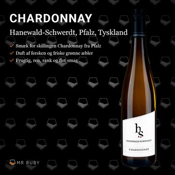 2023 Chardonnay, Hanewald-Schwerdt, Pfalz, Tyskland